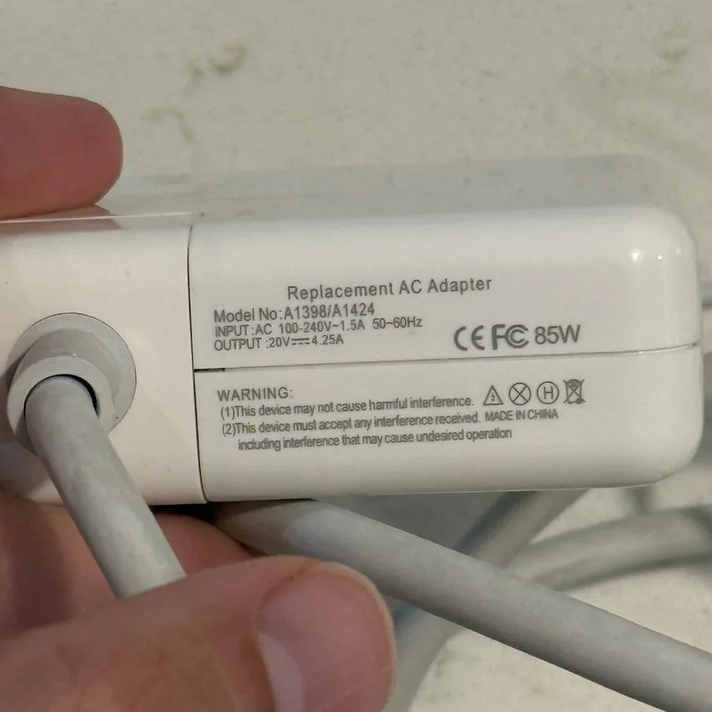 85W T-Tip AC‎ Adapter Charger for Apple MacBook Pro 15